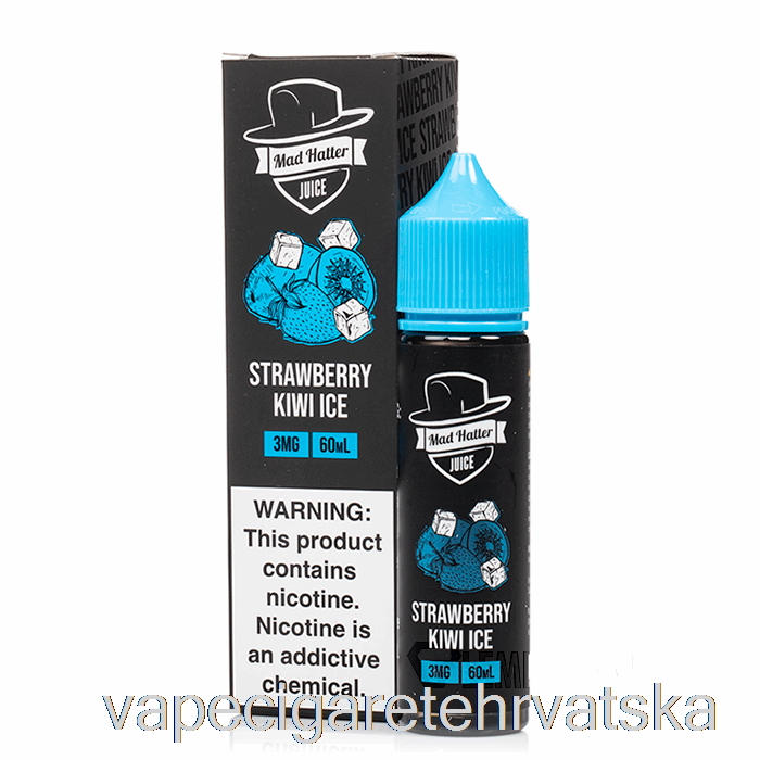Vape Cigareta Jagoda Kivi Led - Ludi šeširdžija - 60ml 6mg
